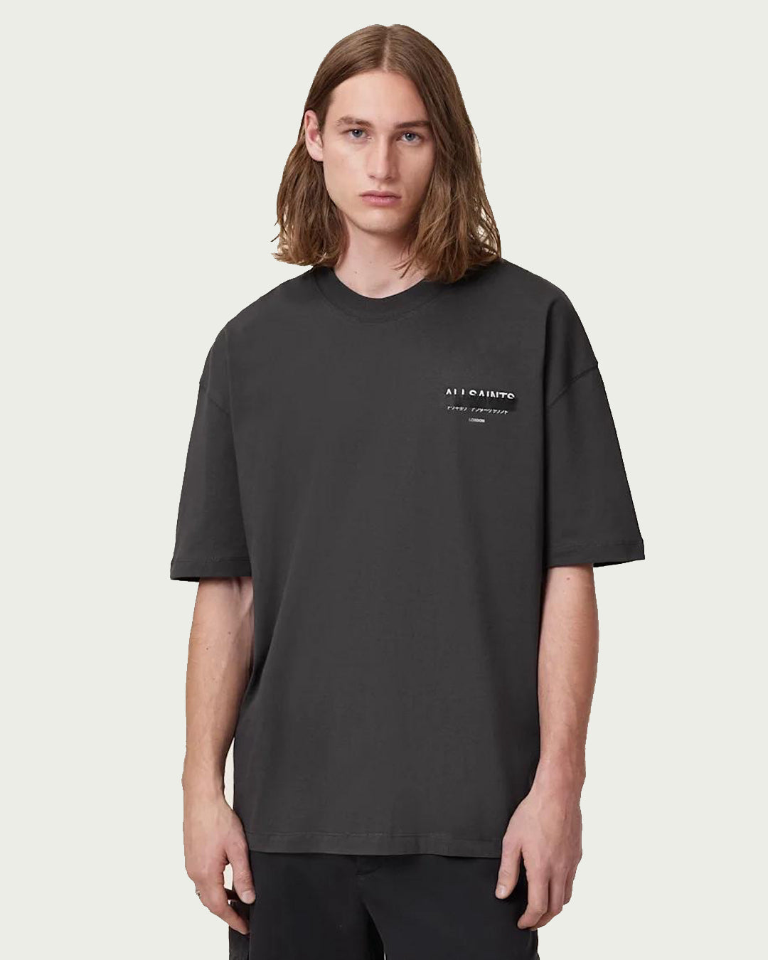 All Saints “ Redact Embroidered “ Logo Tee