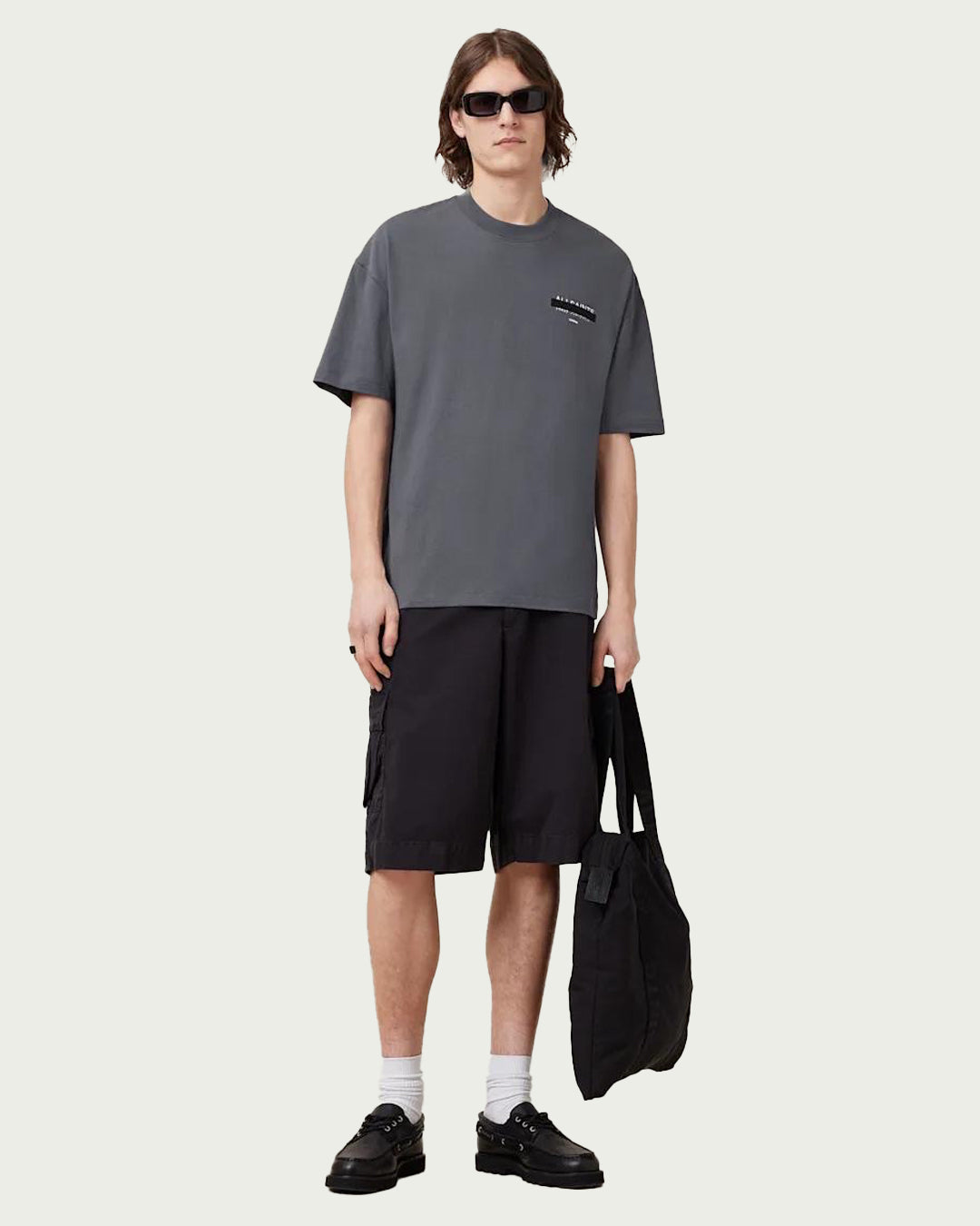All Saints “ Redact Embroidered “ Logo Tee