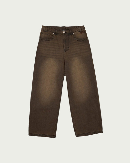 Coldcltr “ V2 Faded Brown “ Denim