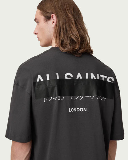 All Saints “ Redact Embroidered “ Logo Tee