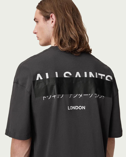 All Saints “ Redact Embroidered “ Logo Tee