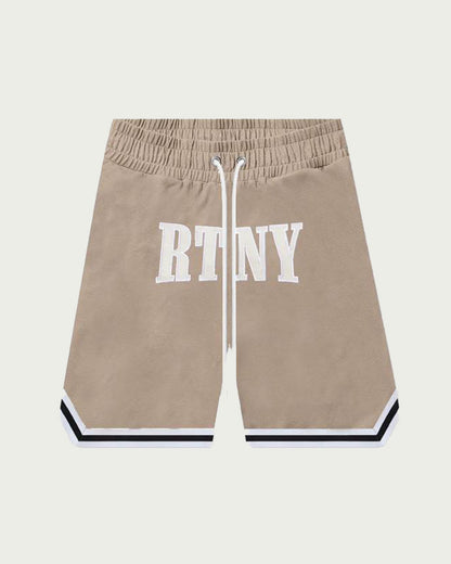 RTNTY “ Taupe Logo “ Mesh Shorts