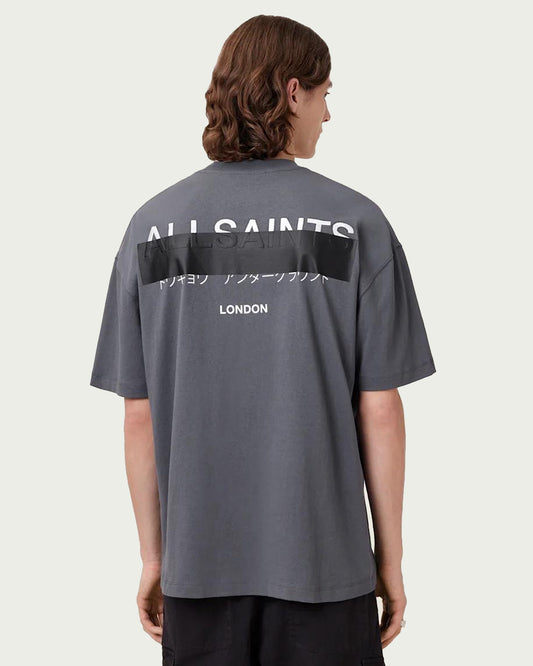 All Saints “ Redact Embroidered “ Logo Tee