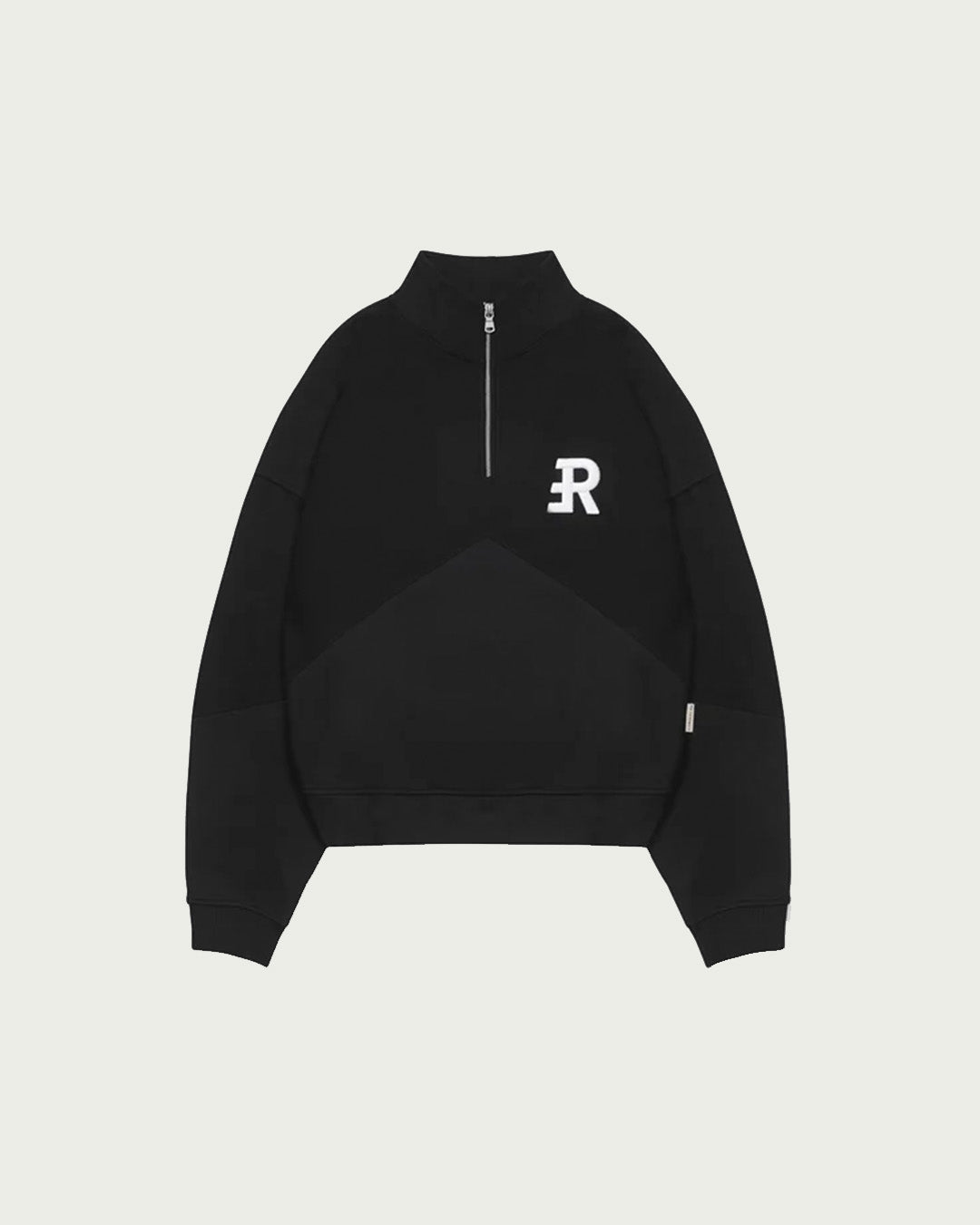 RTNTY " Half Zipped " Black Hoodie