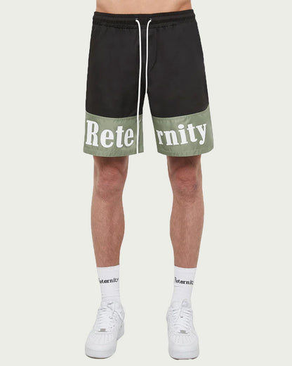 RTNTY " Black/Green " Swim Shorts