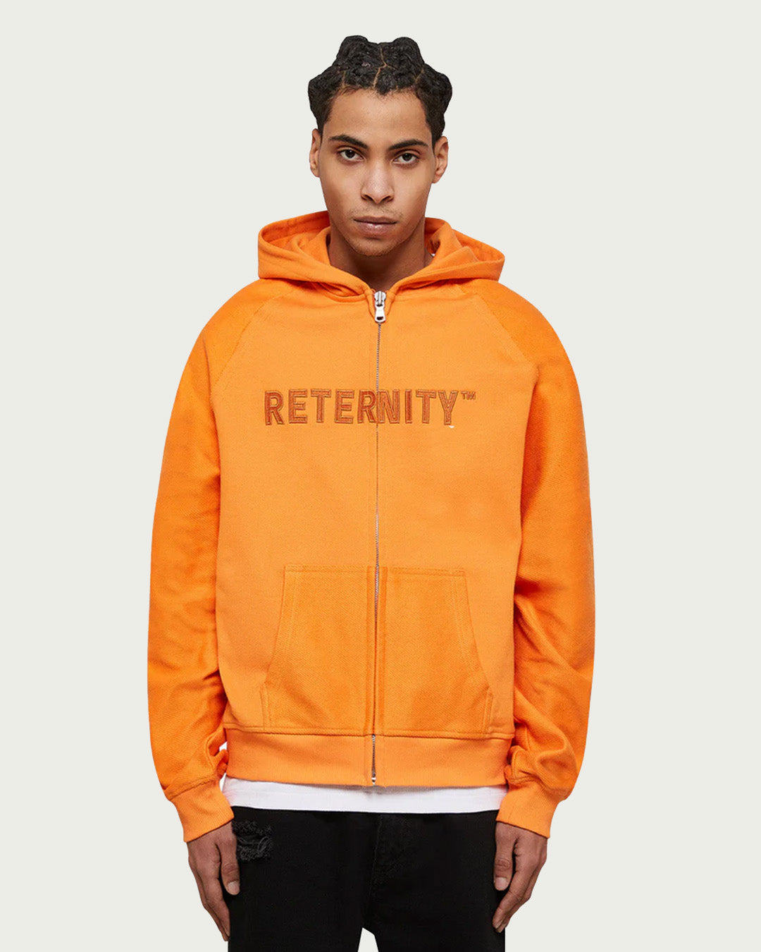 RTNTY " Embroidery Logo " Zip Hoodie