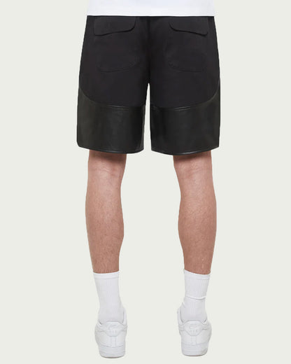 RTNTY " Leather Aplique " Shorts