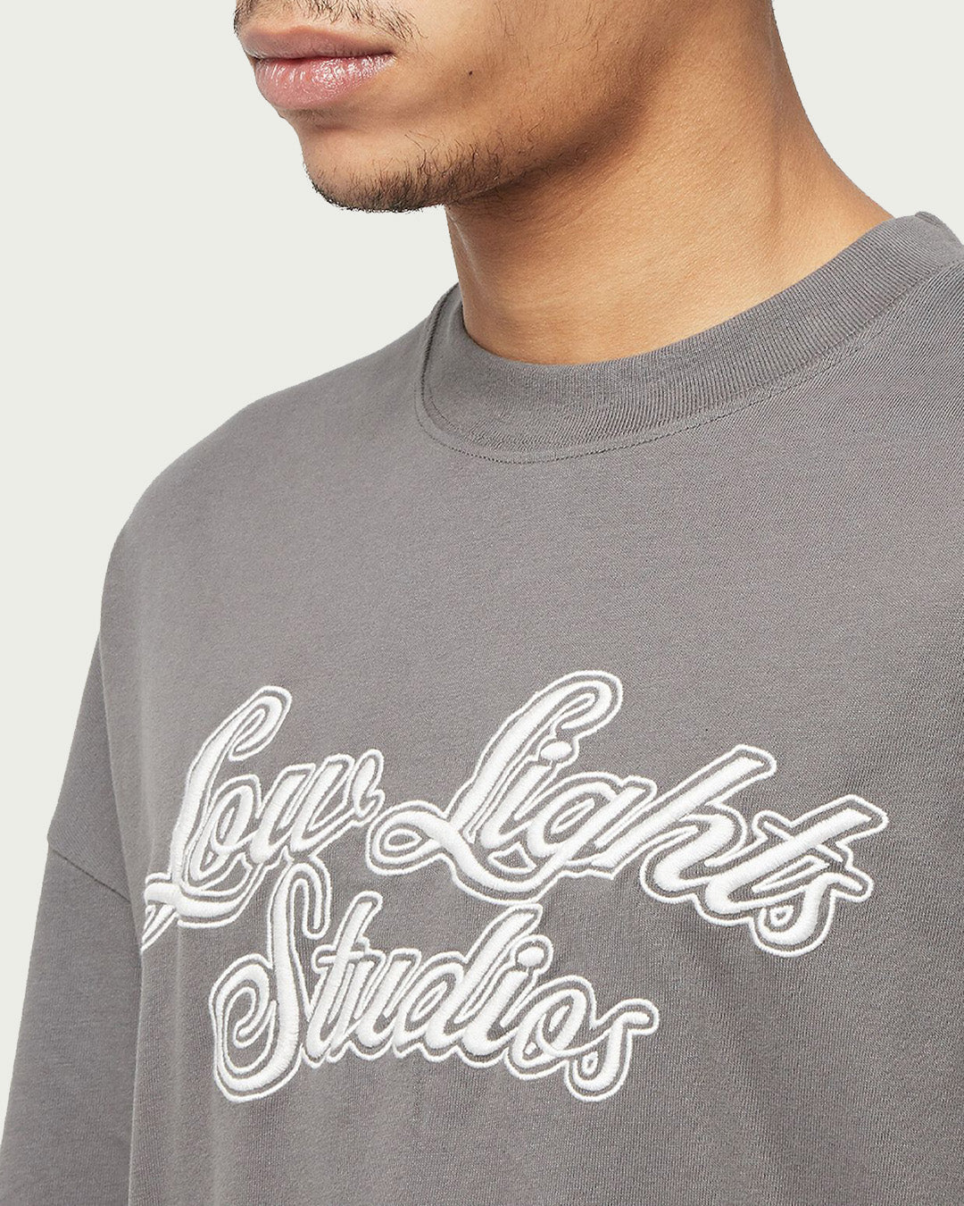 LLS " Grey Embroidery " Tee