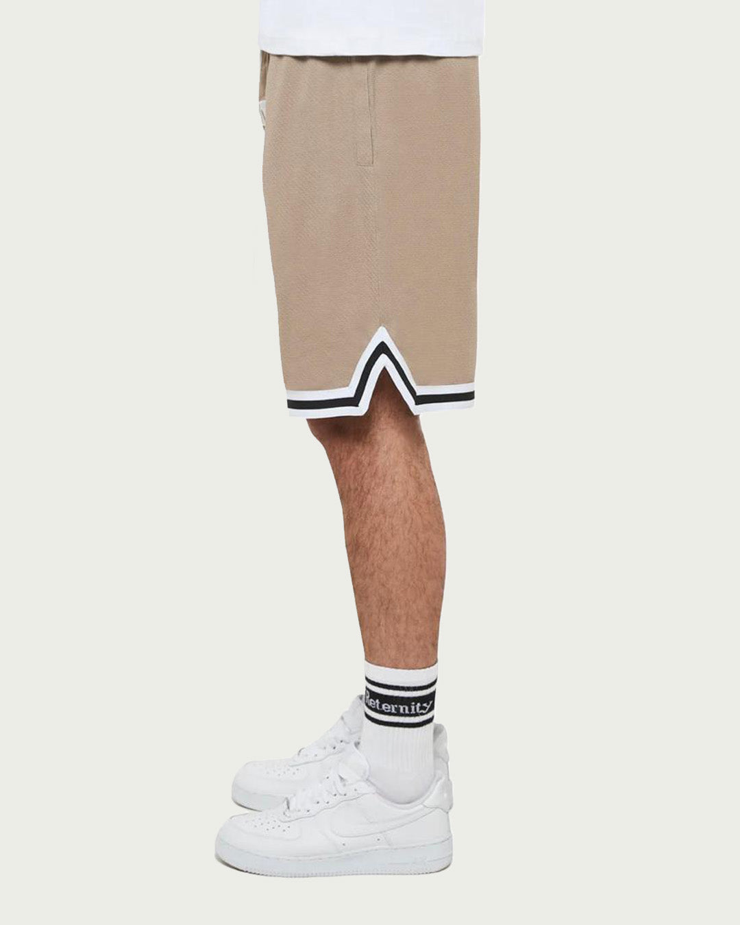 RTNTY “ Taupe Logo “ Mesh Shorts