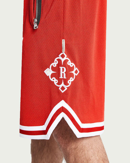 RTNTY " Symbol Lava Red " Mesh Shorts