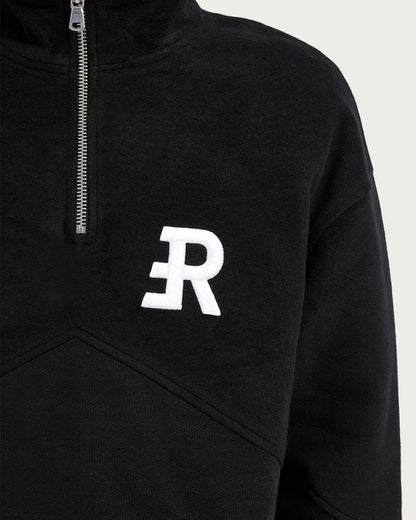 RTNTY " Half Zipped " Black Hoodie