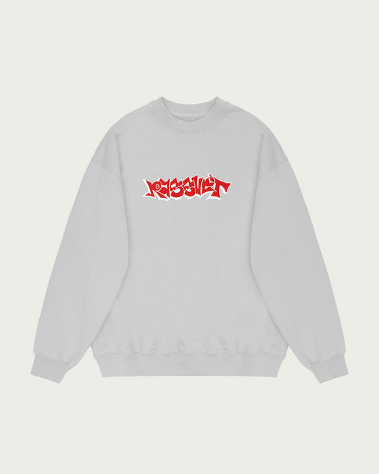 Rassvet Grey Graffiti Logo Sweatshirt