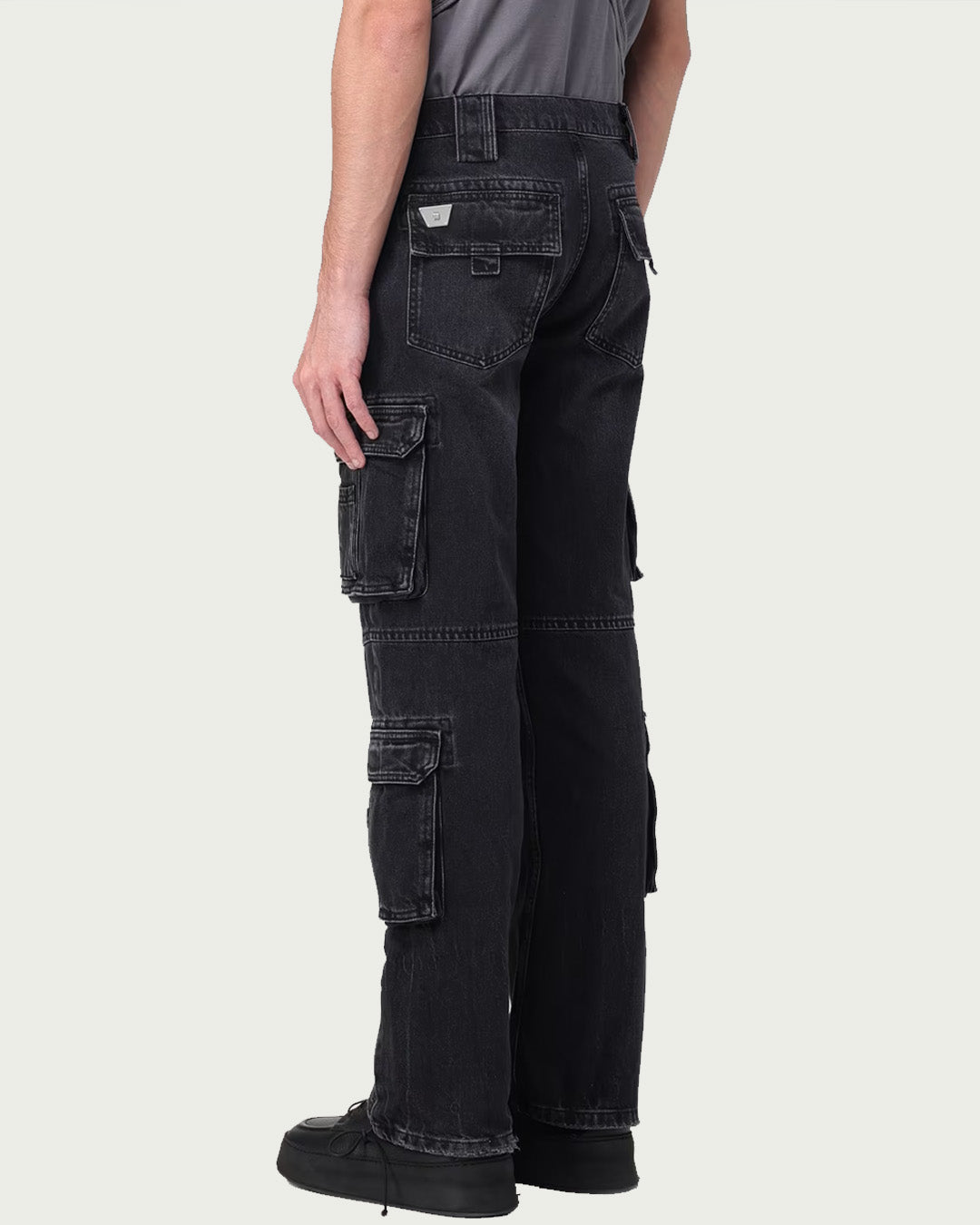 MISBHV Eyelet-Detail Straight-Leg Jeans