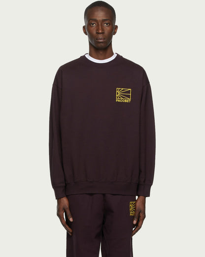 Rassvet Burgundy Logo Sweatshirt